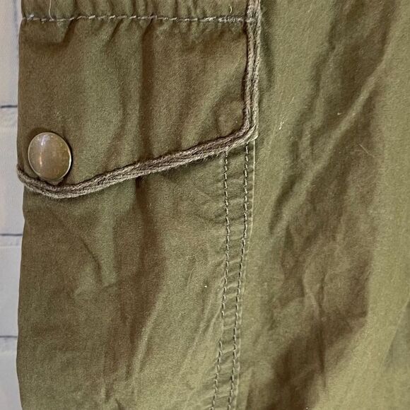 Anthro Hei Hei Khaki Brown Cotton Cargo Pant Sz 0 - Picture 5 of 7
